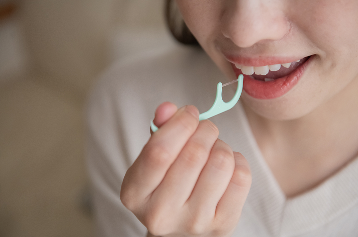 デンタルフロスの指導